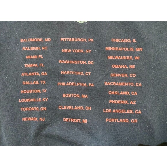 Rare Sheck Wes Mudboy Astroworld Travis Scott Mens L Tour Zombie Hoodie Black - Picture 10 of 10